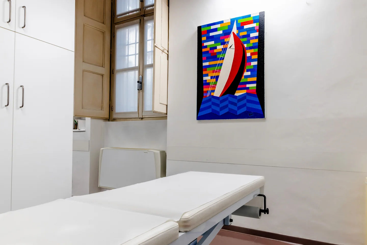 Sala trattamenti dello studio di fisioterapia